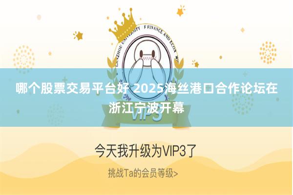 哪个股票交易平台好 2025海丝港口合作论坛在浙江宁波开幕