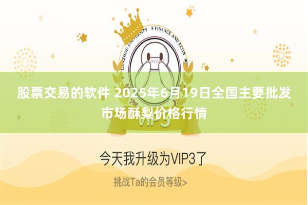 股票交易的软件 2025年6月19日全国主要批发市场酥梨价格行情