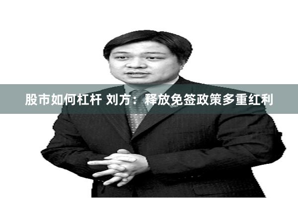股市如何杠杆 刘方：释放免签政策多重红利
